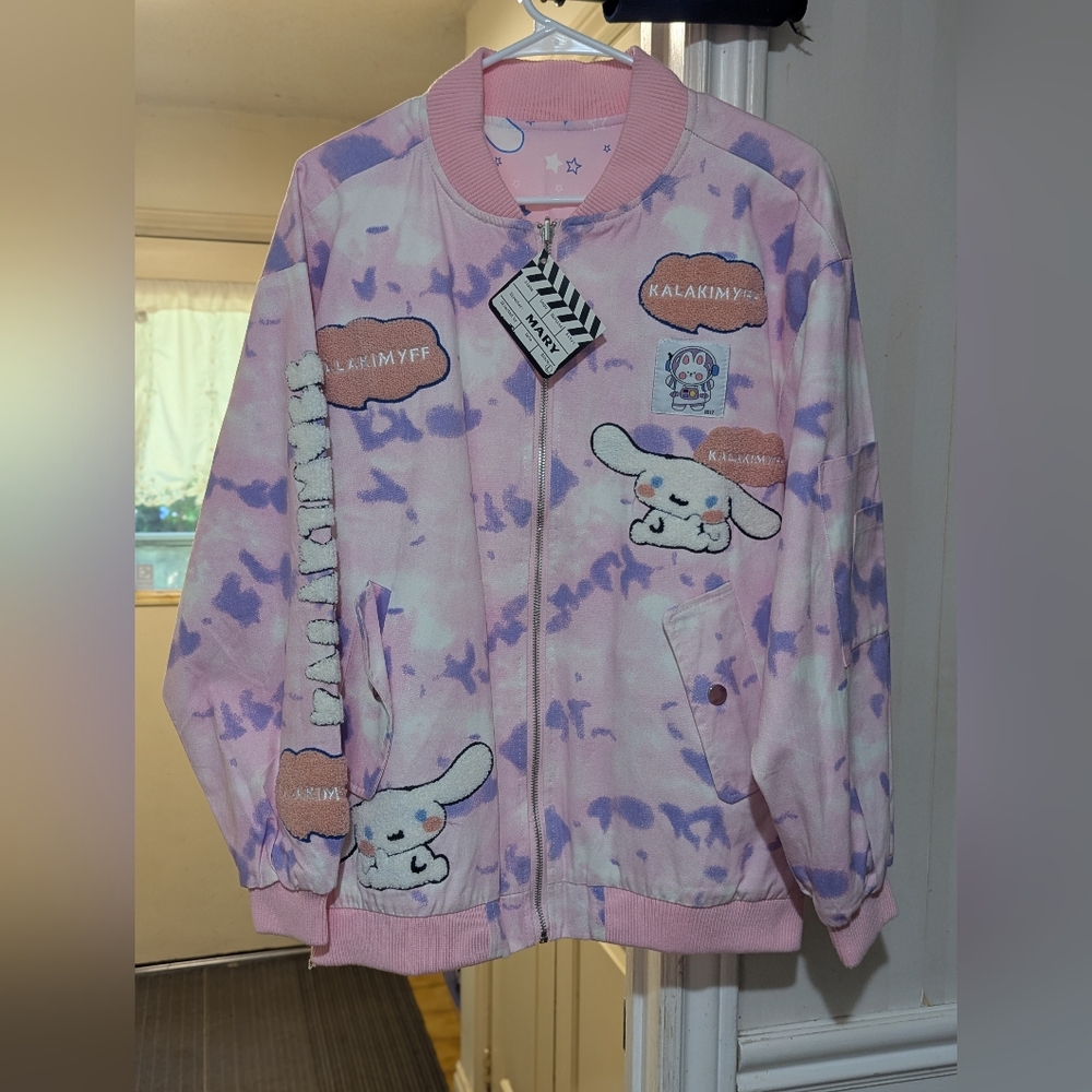 Cinnamon Roll Pink and Purple Kawaii Jacket